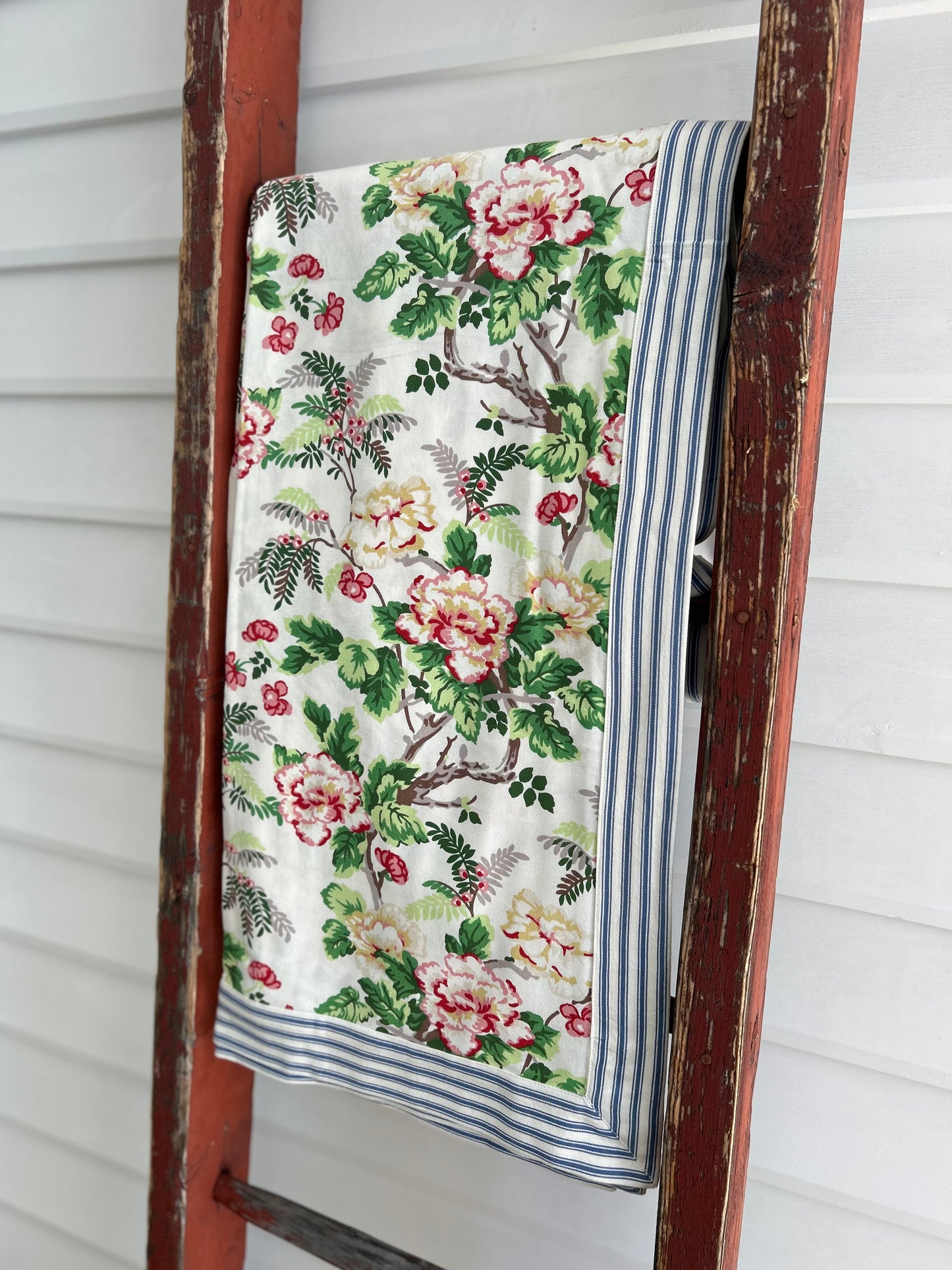 Pretty in Peonies weighted tablecloth