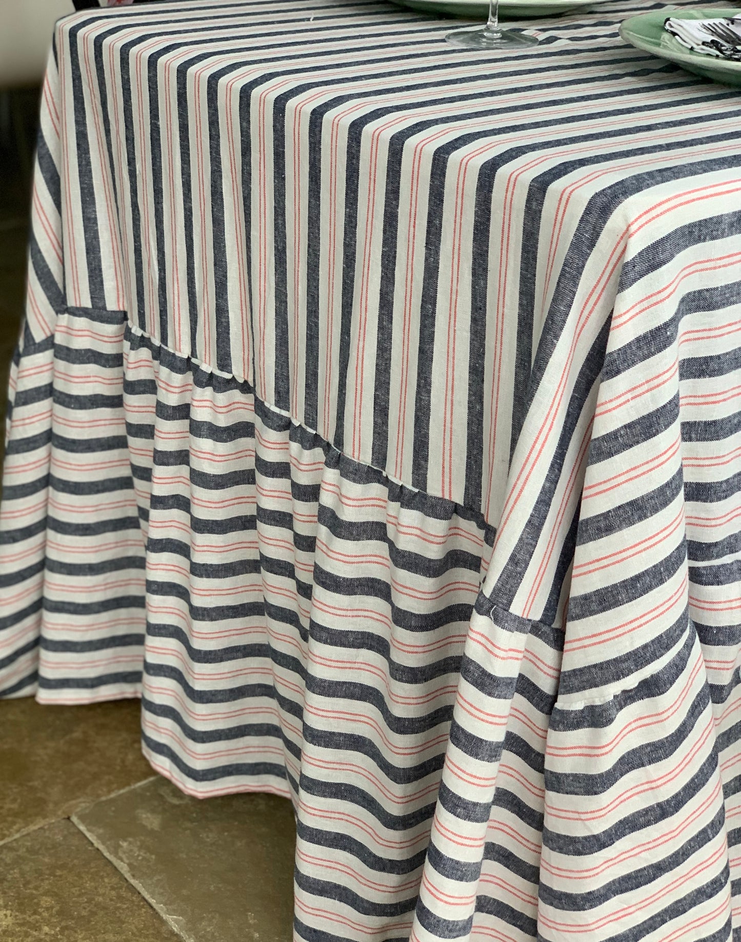 Claret Ash Trestle Tablecloth