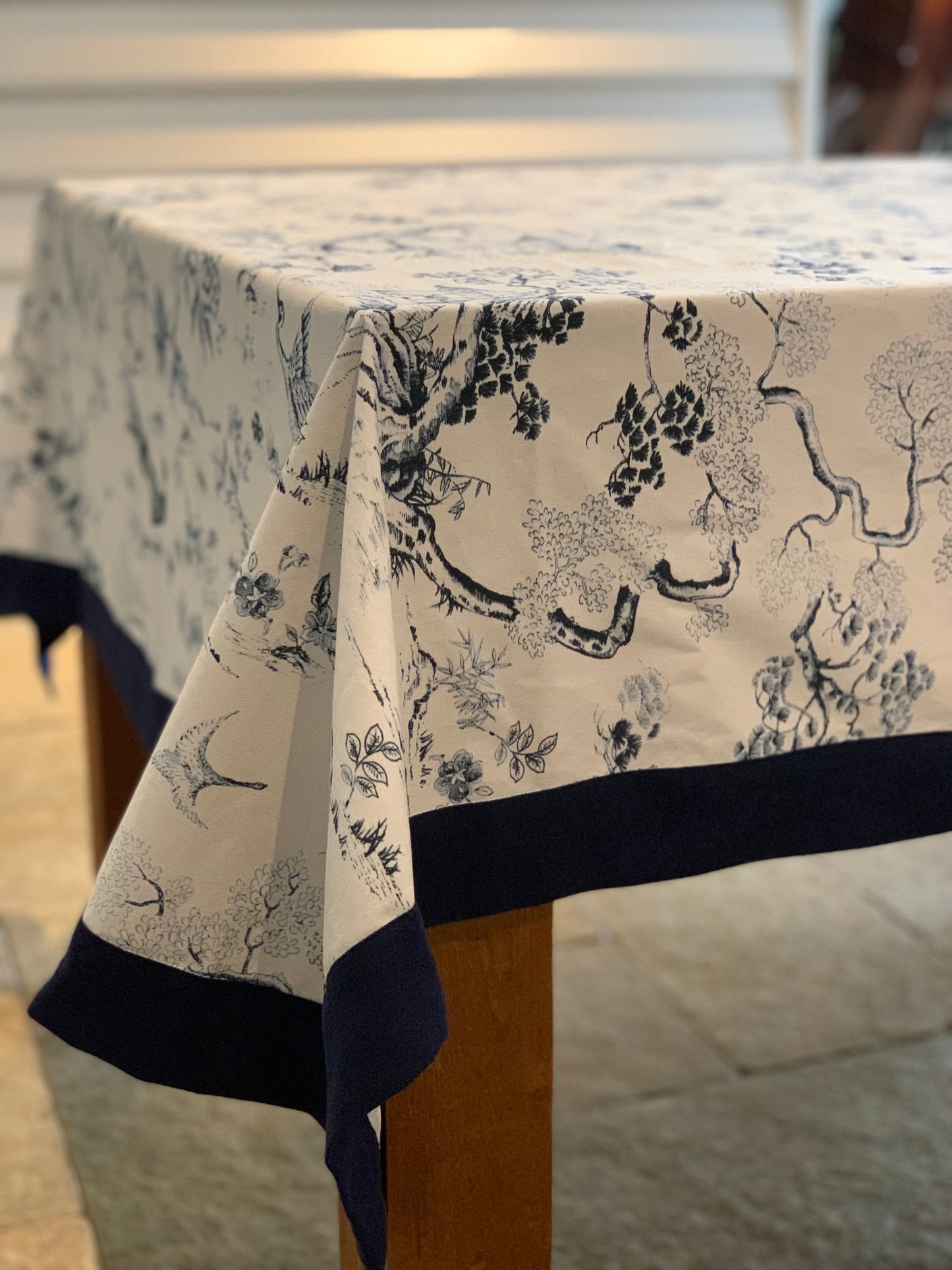 Enchanted weighted tablecloth